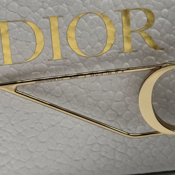 NEW 30MONTAIGNE S7U B0A0 DIOR GOLD GREY WOMEN DIOR SUNGLASSES - Picture 13 of 15